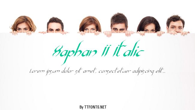 Xaphan II Italic example